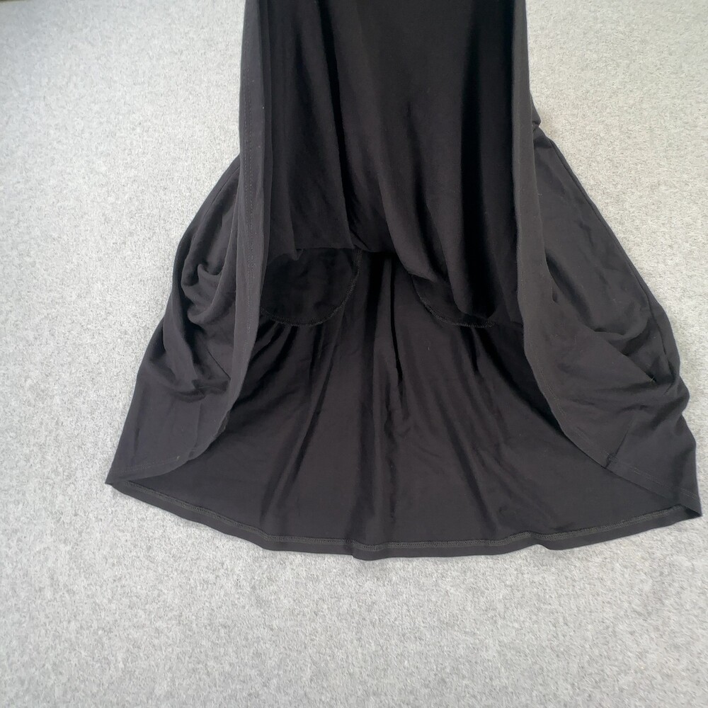 Eileen Fisher Petite Pleated A-Line Skirt Viscose Lycra Black Women's Size Small - Picture 4 of 8